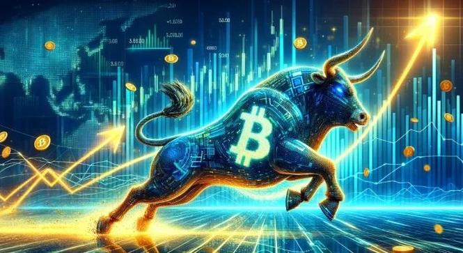 A Bitcoin mining farm showcases rows of ASIC miners processing transactions on the blockchain.